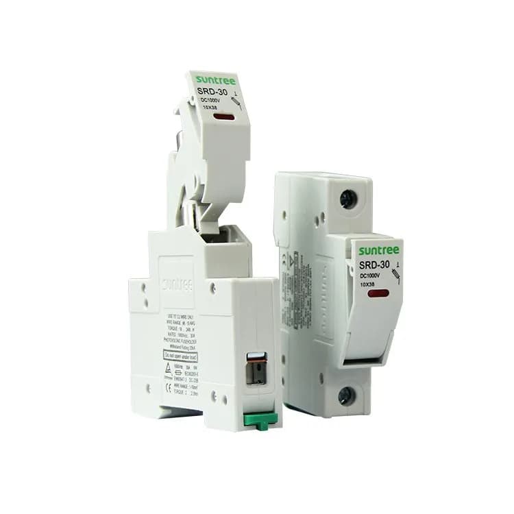 Suntree SRD-30 DC 1000V 1100V 15A Solar PV Fuse Holder and Fuse Link