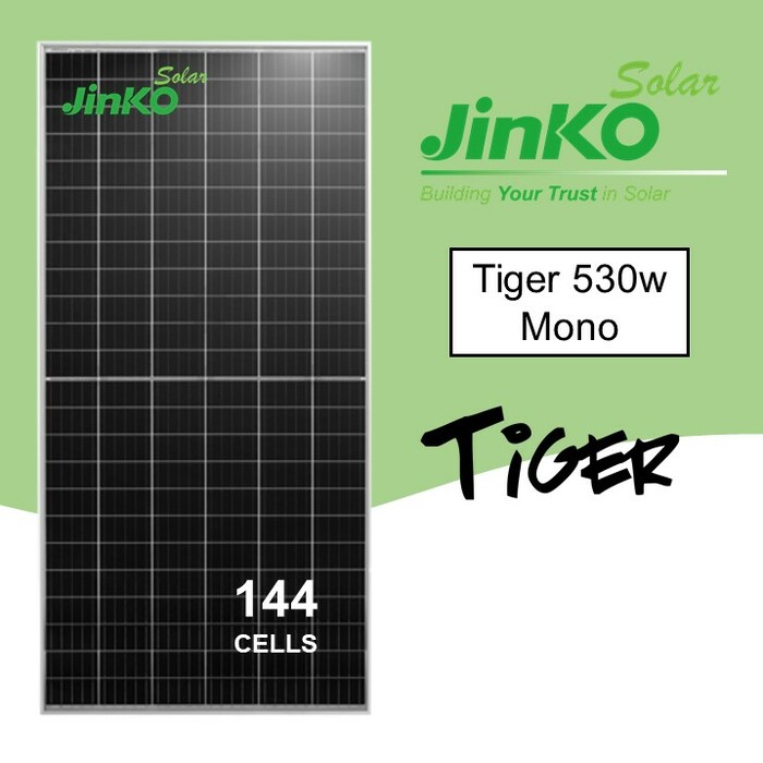 Jinko Tiger Pro Monocrystalline Photovoltaic panel 530w solar panel - Image 2