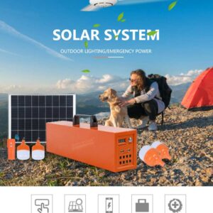 ALLTOP Outdoor Mini Portable Led Lighting Panel Solar System Home